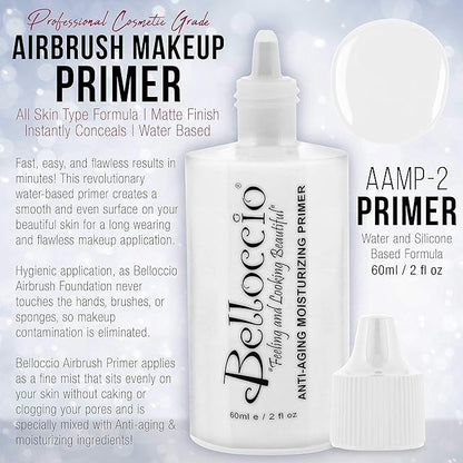 Belloccio Moisturizing Primer Anti-Aging Airbrush Makeup-Large 2-oz Bottle