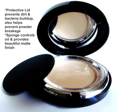 Buildable Coverage Long Lasting Pressed Finishing Powder, Oil Control Mattifying Shine Free, No Animal Testing, Cruelty, Talc & Paraben Free, Light