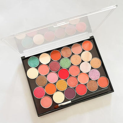 Empty Eyeshadow Magnetic Cosmetic Makeup Case Refillable Container Eye Diy Pans Light Weight Palette 7.28'' x5.7''