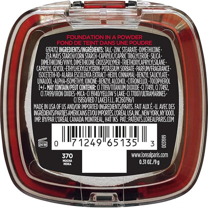 L'Oreal Paris Makeup Infallible Fresh Wear Foundation in a Powder, Up to 24H Wear, Waterproof, Mocha, 0.31 oz.