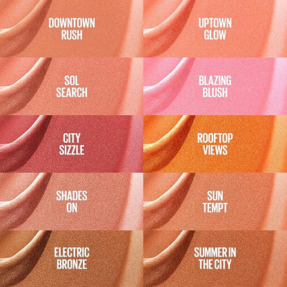 Maybelline Sunkisser Multi-Use Liquid Blush and Bronzer, Blendable, Longwear, Glowy Make Up, Shades On, 1 Count