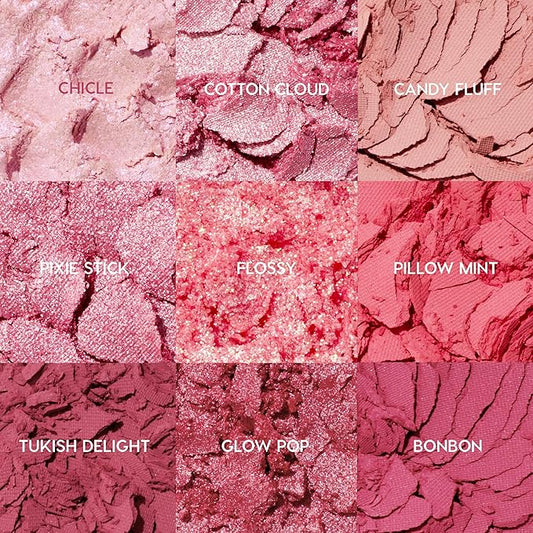 Colourpop Eyeshadow Palette - Eye Makeup Palette with Matte, Metallic, Matte Sparkle & Glitter Finishes - High-Pigment Eye Makeup with a Long-Wearing Formula - Cloud Spun (0.3 oz)