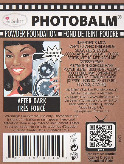 theBalm PhotoBalm Talc Free Powder Foundation, After Dark